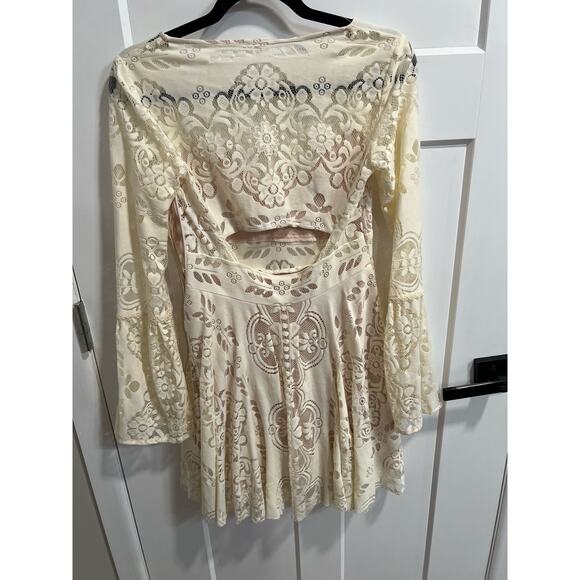 Free People White Lace Midi Dress - Picture 7 of 12